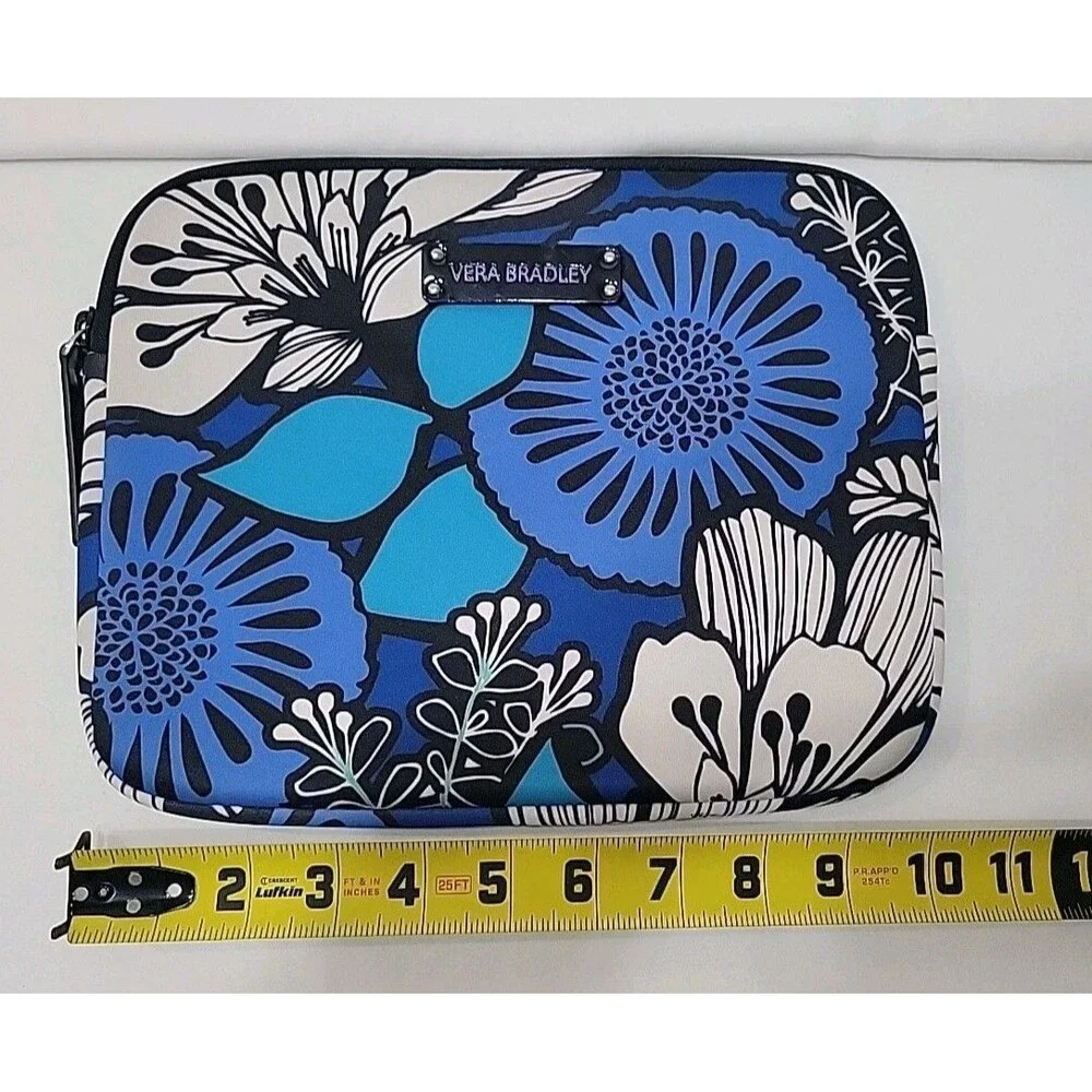Vera Bradley E-Reader Tablet Sleeve Case Blue Bayou 8x10